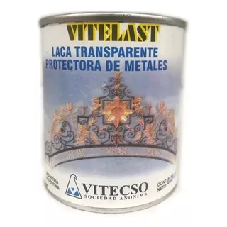 Laca Transparente Protectora De Metales X 500 Cm2 + 1 Lija