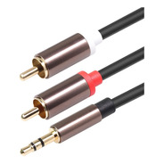 Cable De Audio 3,5mm Jack Plug Macho A 2 Rca Macho Aux