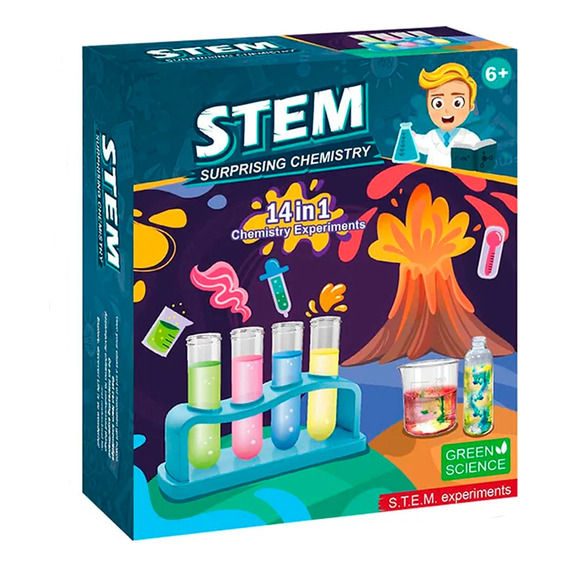 Juego Kit De Química Ciencia 14 En 1 Experimentos Niños