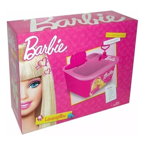 Lavavajillas De Barbie De Mini Play Juguete Color Rosa