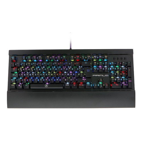 Teclado Primus Gaming Ballista200s Spanish Rgb Red Switch Color del teclado Negro Idioma Español Latinoamérica