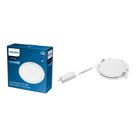 Foco Led Embutido 18w 4000k 8 1300lm Redondo Philips Dl252