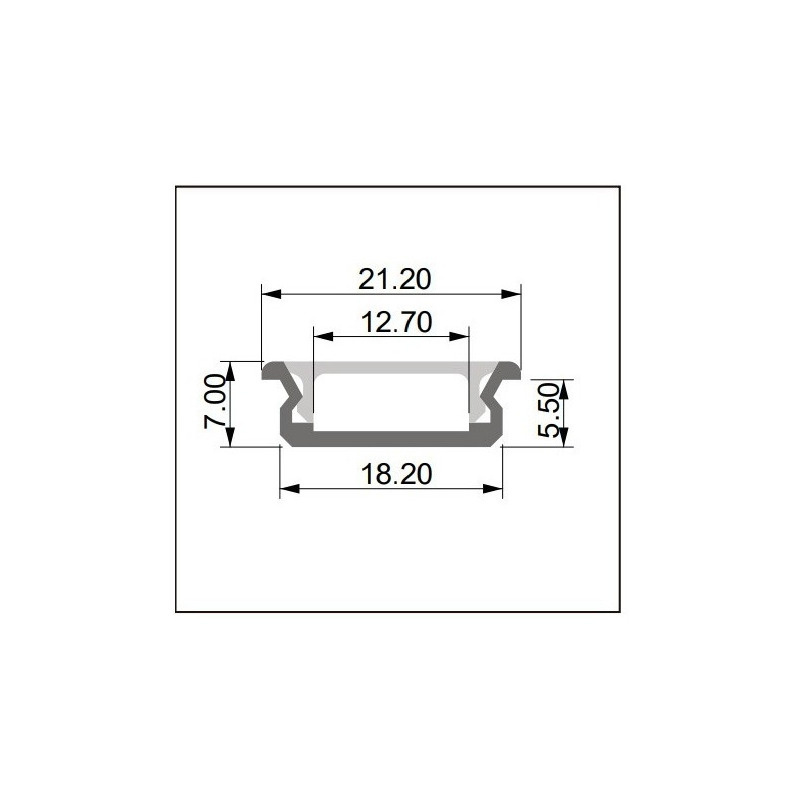 LUZ DESING, Perfil 3 Mt Led Aluminio + Fuente Cocina Alacena Vestidor