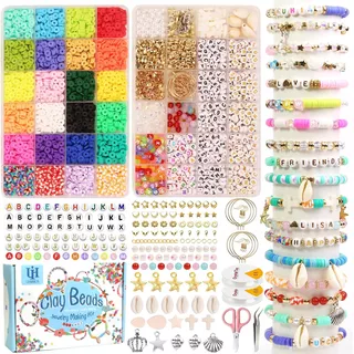 Kit De Cuentas Para Hacer Pulseras 7580 Piezas