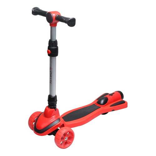 Star Kids Scooter Patín Infantil Cohete Con Luces Y Humo Color Rojo Azul