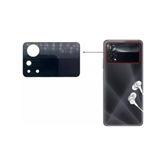 Vidrio Repuesto Camara Lente Para Xiaomi Pocophone X4 Pro