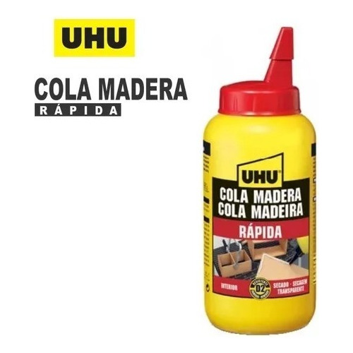 Cola Para Madera Uhu Secado Rápido Construcciones Mdf Carton