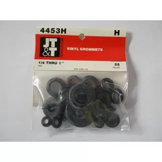 Goma Pasa Cables 1/4  - 1  Vinyl Grommets Pack-20 Gomas