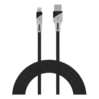 Cable Usb A 8 Pin 1m Para Cargador Premium Gowin Color Negro