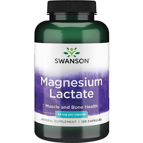 Swanson - Magnesium Lactate Lactato De Magnesio 120 Cap Sin Sabor