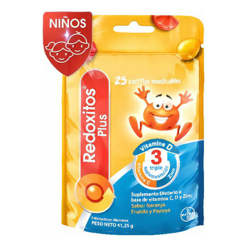 Redoxitos Plus Gomitas Masticables Vitaminas C, D Y Zinc 