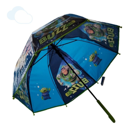 Paraguas Impermeable Infantil Lluvia Automatico Disney Wabro Color Toy Story Verde