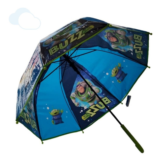 Paraguas Impermeable Infantil Lluvia Automatico Disney Wabro Color Toy Story Verde
