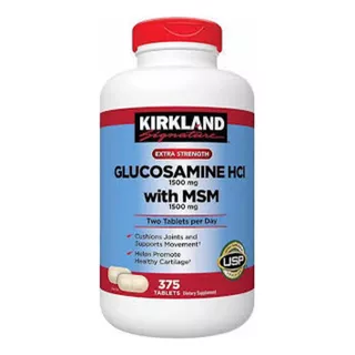 Glucosamina Con Msm 1500 Mg Kirkland Signature 375 Tabletas