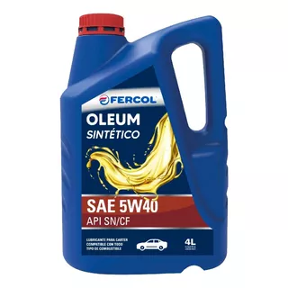 Aceite Fercol Oleum 5w40 Lubricante Multigrado