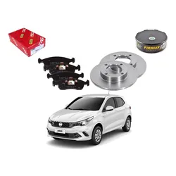  Kit Disco Pastilha Freio Dianteiro Argo 1.0 2017 A 2019