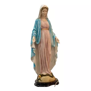 Estatua Virgen María Reina De La Paz 43 Cm En Mármol (italy)