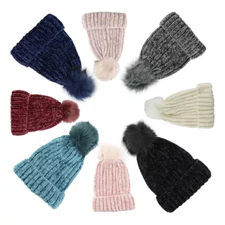 Gorro Invierno Fashion Terciopelo Extra Suave Moda Tornasol 