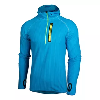 Buzo Hombre Capucha Micropolar Liviano Montañismo Trekking