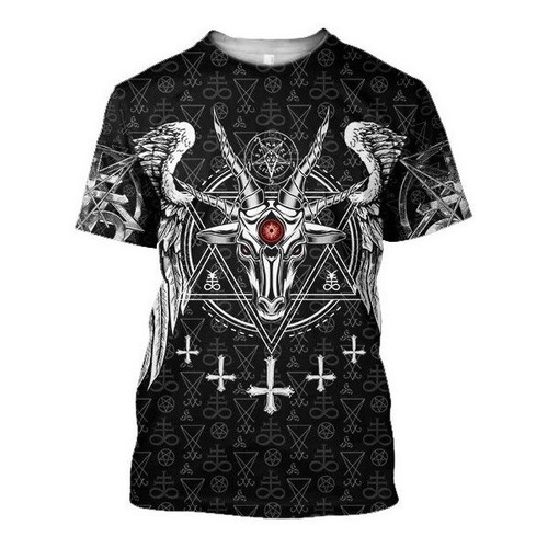 Moda De Verano Viking Odin Para Hombre T-shirt Cuervo Tatuaj 