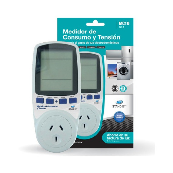 Anthay MC10 medidor de consumo electrico y tension monofasico enchufe