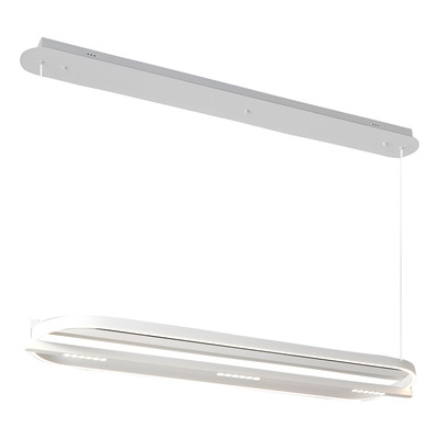 Colgante Led Ramla S Ovoide Blanco 56w Aluminio Moderno Blanco