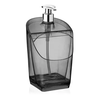 Dispenser / Porta Detergente E Esponja Preto 18cm Millenium