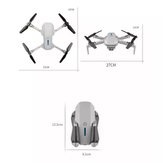 Drone Câmera Hd Mini Drone E88 Pró Quadricoptero Cor Preto