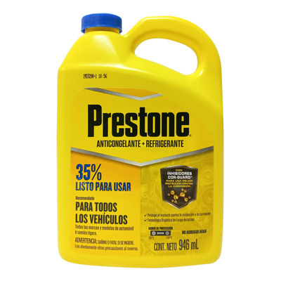 Anticongelante Amarillo Prestone 946ml Listo Para Usar 35%