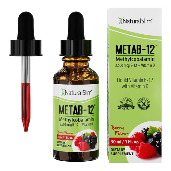 Naturalslim Metab-12 Gotas Vitamina B12 Sublingual + D3