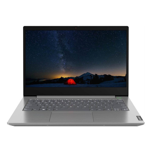 Laptop  gamer  Lenovo ThinkBook 14 IML mineral gray 14", Intel Core i3 10110U  8GB de RAM 1TB HDD, Intel UHD Graphics 1920x1080px Windows 10 Pro