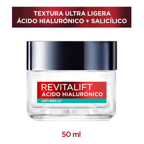 Gel Crema L´oréal Paris Revitalift Ácido Hialurónico X 50 Ml Momento de aplicación Día/Noche Tipo de piel Pieles mixtas a grasas