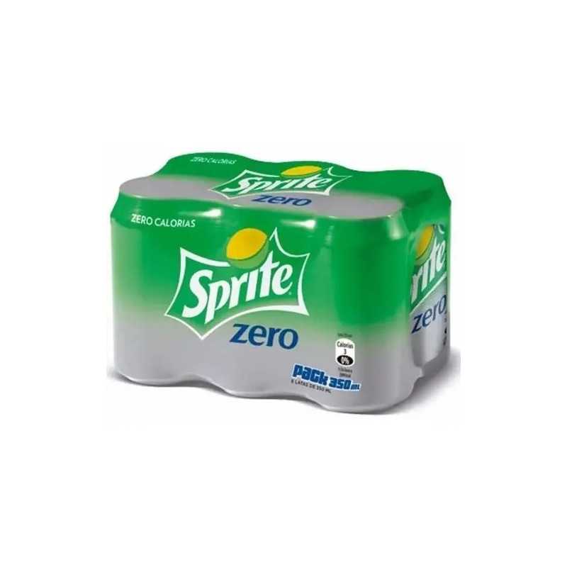 Pack 6 Refrigerante Sprite Zero Açucar Lata 350ml Pack 6 Refrigerante Sprite Zero Açucar Lata 350ml