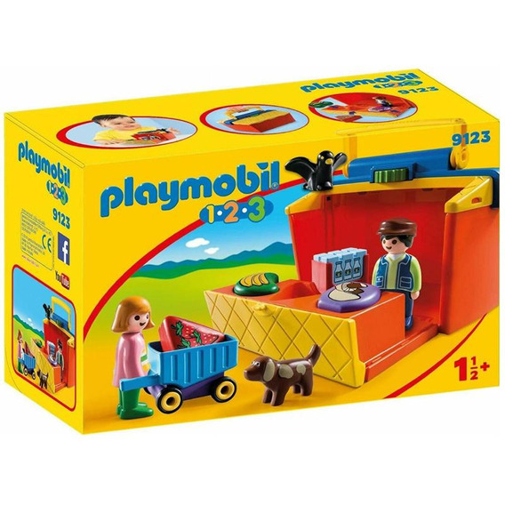 Playmobil 1.2.3 Mercado En maletín Oferta