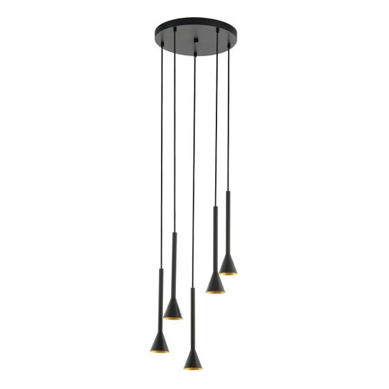 Lampara Colgante Cortaderas Gu10-led 5x5w