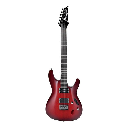 Guitarra Eléctrica Ibanez S521-bbs Serie S Rojo Sombreado Color Blackberry sunburst Material del diapasón Palo de rosa Orientación de la mano Diestro