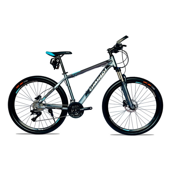 Bicicleta 27.5 Hidráulica De Aluminio Montañera - Nuevas Color Gris/azul Tamaño Del Cuadro M