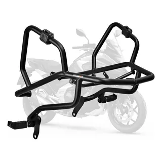 Protetor De Motor E Carenagem Coyote Com Pedaleiras Preto Fosco - Nc 700 / 750 X - Honda