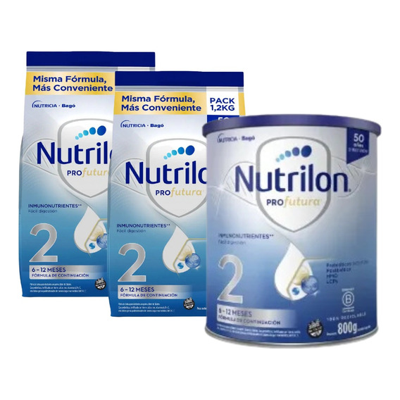 Pack Nutrilon Profutura 2 Lata 800g + 2 Pouch 1,2kg