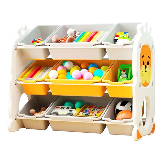 Organizador De Juguetes Rack Cajones  Colores Premium