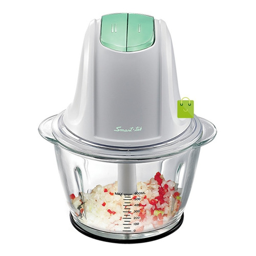 Picadora Mini Chopper Smart-tek 300w Vidrio Ch979 Color Rojo