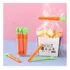 Clip Sellador De Bolsas X5 Pinza De Zanahoria Magnetico Color Naranja