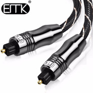 Cable Óptico Audio Toslink Emk Reproductor Blu-ray, Tv 2mts