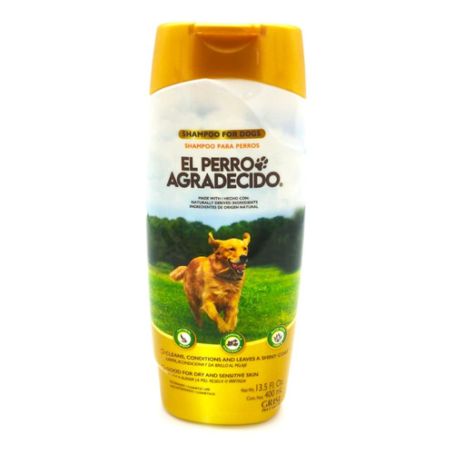 Shampoo Para Perros El Perro Agradecido 400ml Fragancia Aloe vera