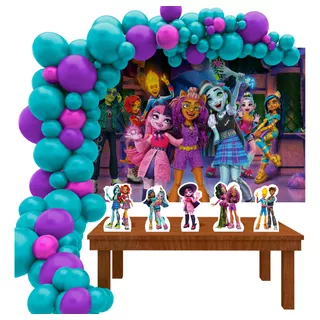 Painel De Festa Decoração Infantil Monster High Aventura M