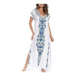 Vestidos Kaftan Bordados Para Mujer Vestido Tipo Pareo