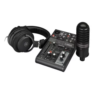 Kit De Streaming Yamaha Ag03mk2 - Mixer Usb + Mic + Auric! 