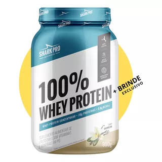 Whey Protein 100% Shark Pro - 900g Sabor Baunilha