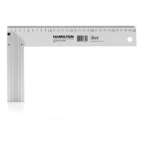 Escuadra De Aluminio 30 Cm - Hamilton Ea30