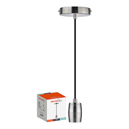 Lámpara De Techo Colgante Aluminio Satin 8w E27 Tecnolite Color Satinado